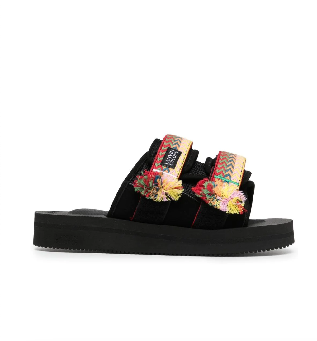 BLACK LANVIN SLIDE